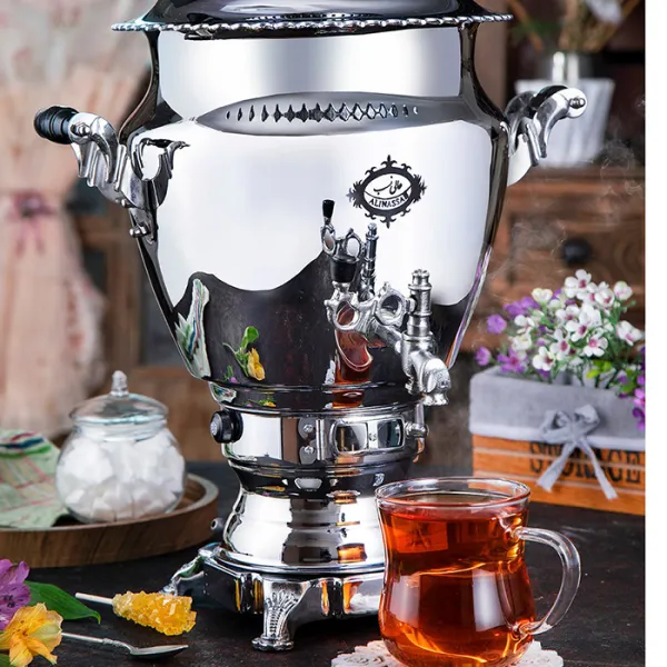 سماور گازی عالی نسب مدل گنجینه سیمین
