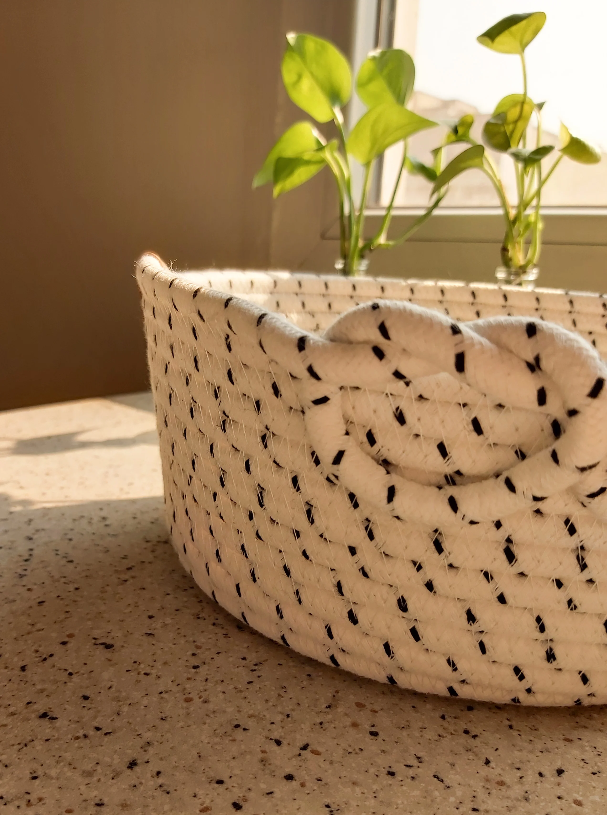 سبد نظم دهنده خالدار قیطان دوزی