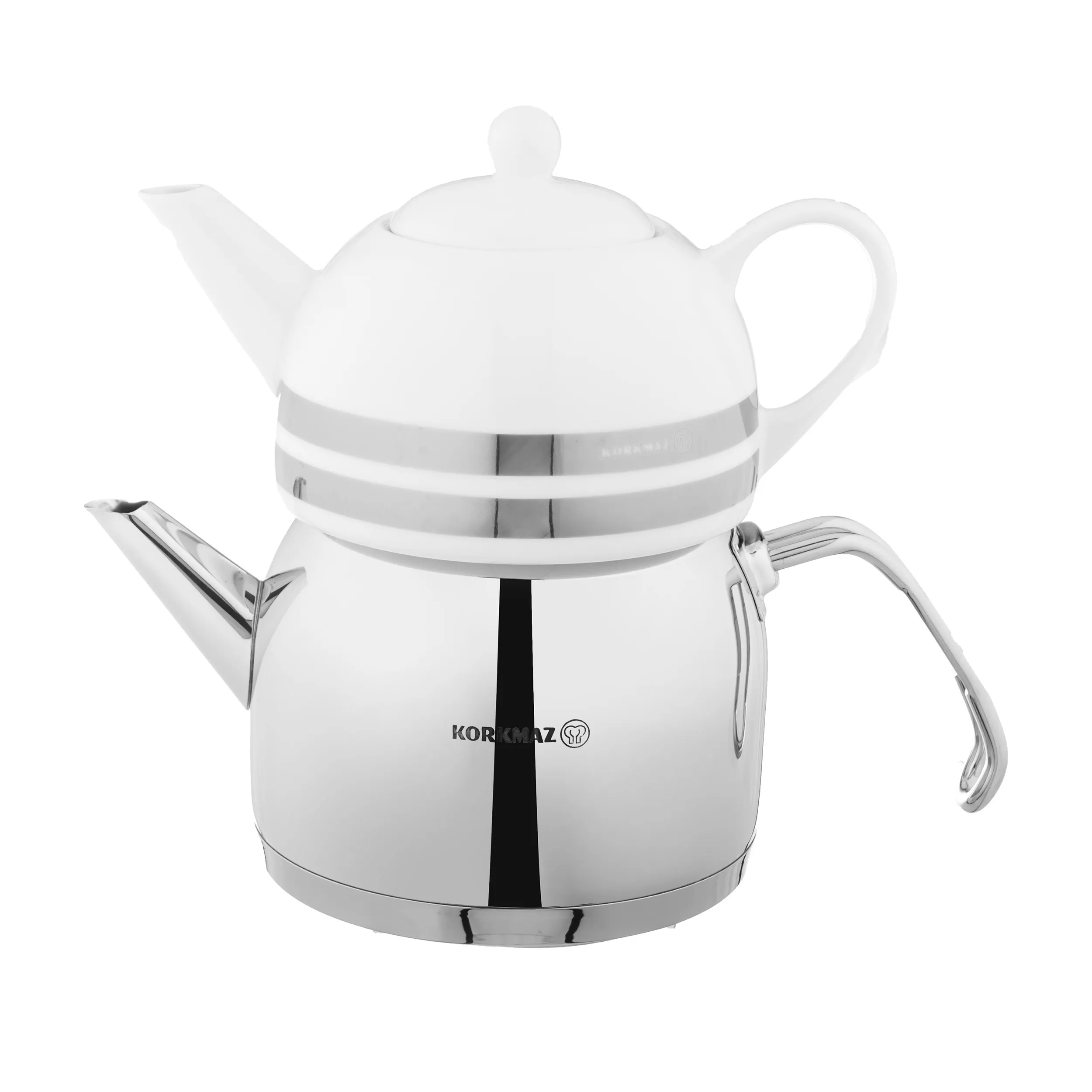 کتری و قوری کرکماز مدل Provita مات + قوری چینی