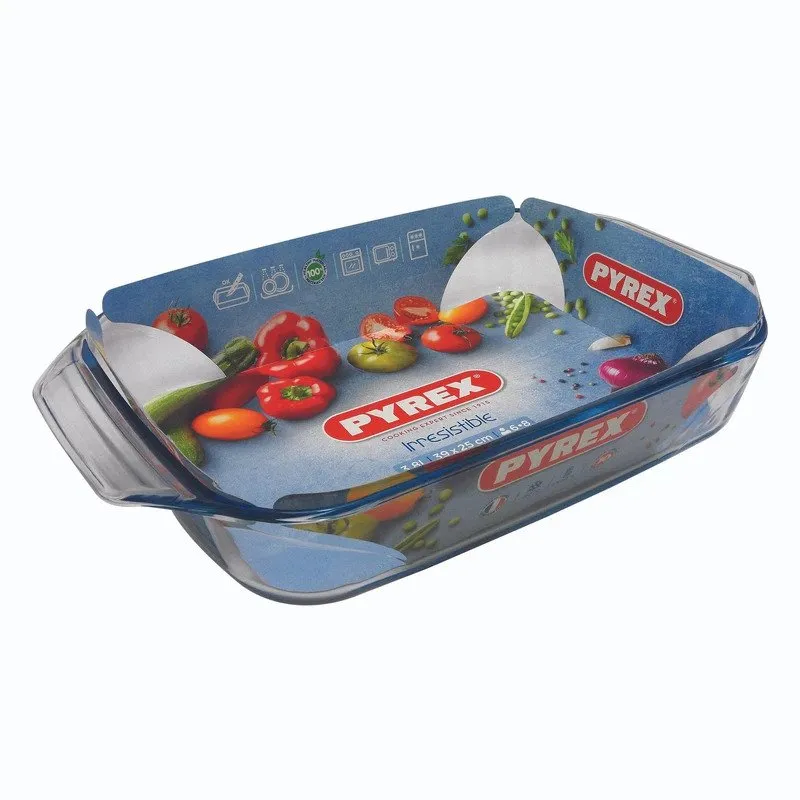 تابه پیرکس مستطیل در ابعاد 20 * 31